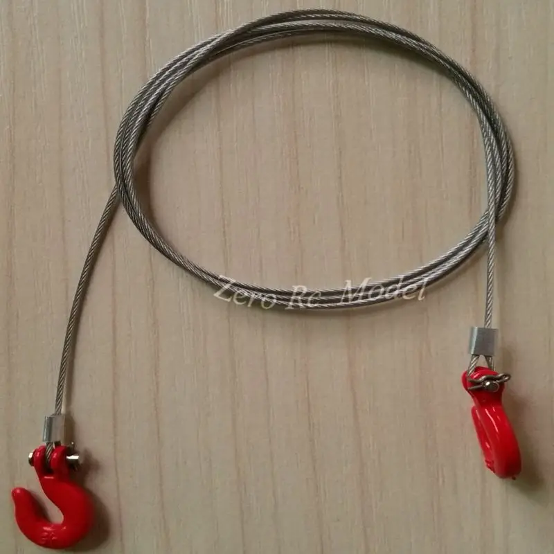 1/10 RC Crawler Steel Tow Rope with Hooks for SCX1...