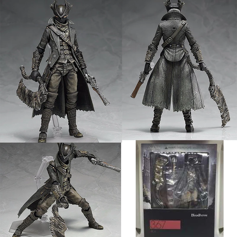 Game PS4 Bloodborne Hunter Figma 367 PVC Action Figure Model Collection Toy Doll Gifts  (6)