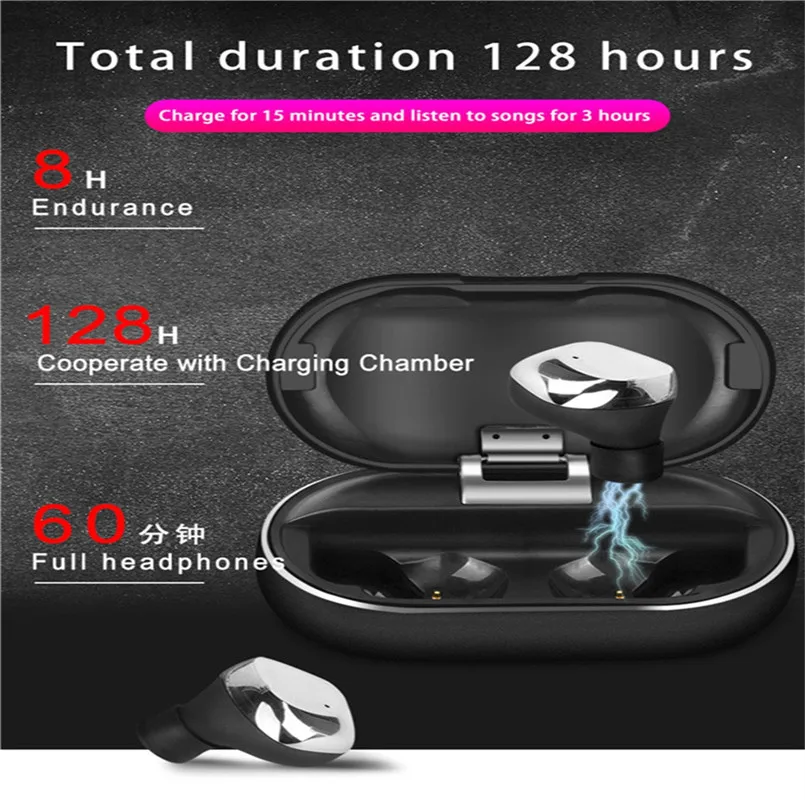 X26 TWS Bluetooth 5.0 Earphone True Wireless Earbuds Smart Waterproof Stereo Hifi Earphone With Charging Case 40MAY1315
