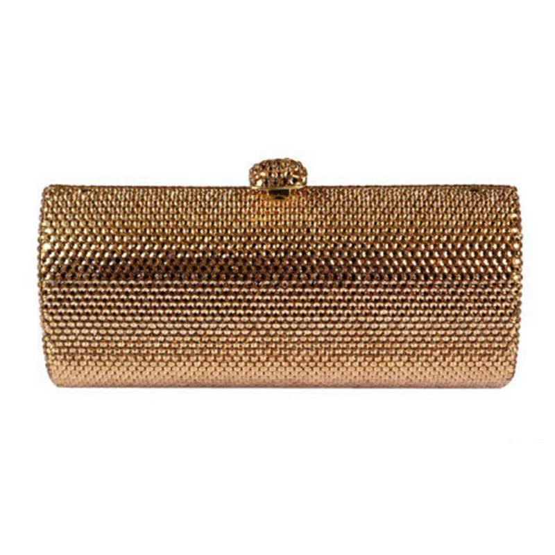 Plain gold clutch bag Clearance