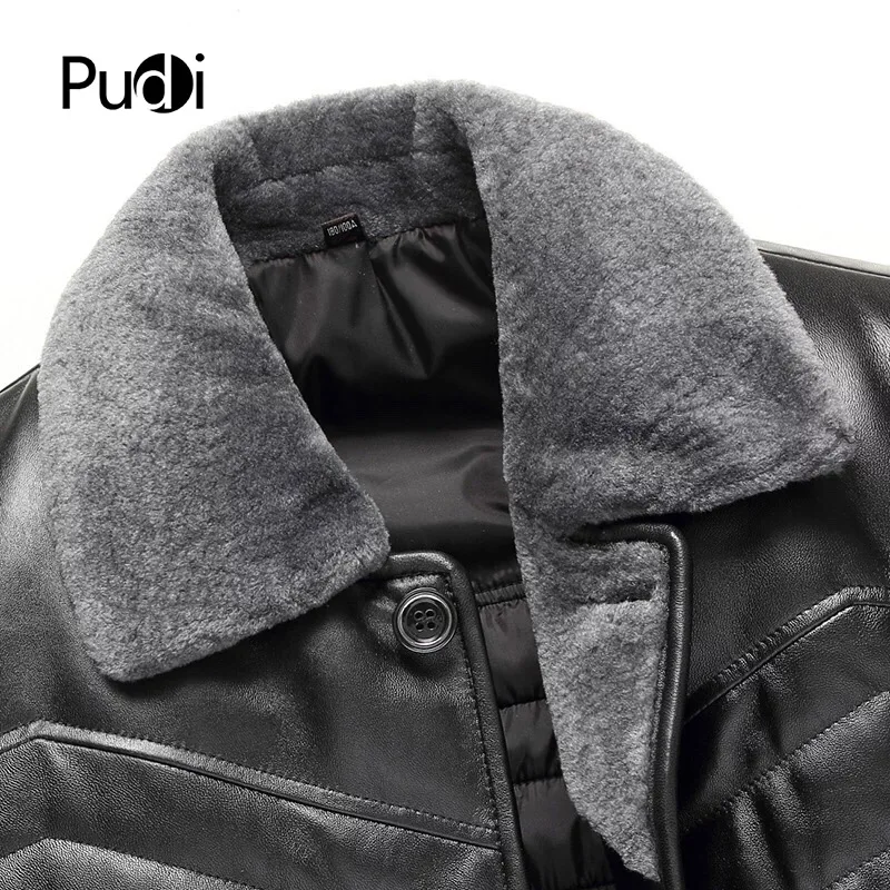 Куртка PUDI MT821 Мужская из овчины с меховым воротником|Куртки| |