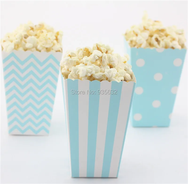blue popcorn box