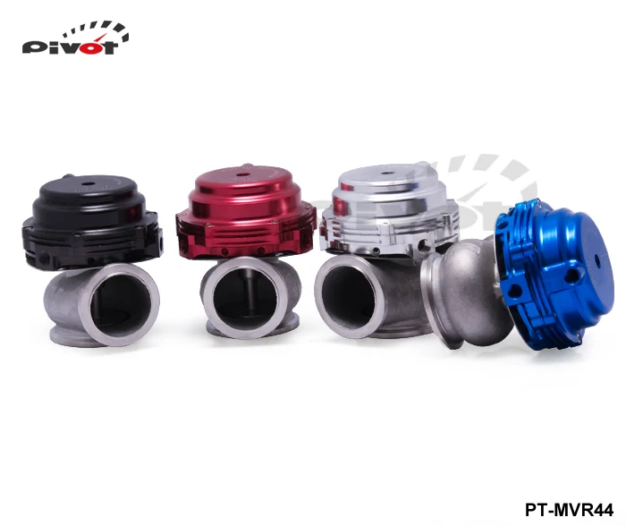 PIVOT-MVR 44mm V Band External Wastegate Kit 24PSI Turbo Wastegate with V Band Flange High Quality default color BLACK PT-MVR44