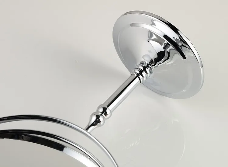 Vidric зеркала для ванной, 8 дюймов, косметическое зеркало для макияжа, вращающееся 2 лица, косметическое зеркало, аксессуары для ванной комнаты, серебристые круглые зеркала H
