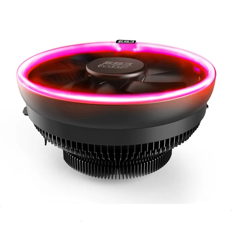 Tanie PcCooler 12cm dioda niebieska apertura wentylator chłodzący cpu PWM cicha chłodnica procesora dla AMD AM3 AM4 Intel 775 115X chłodnica procesora dość