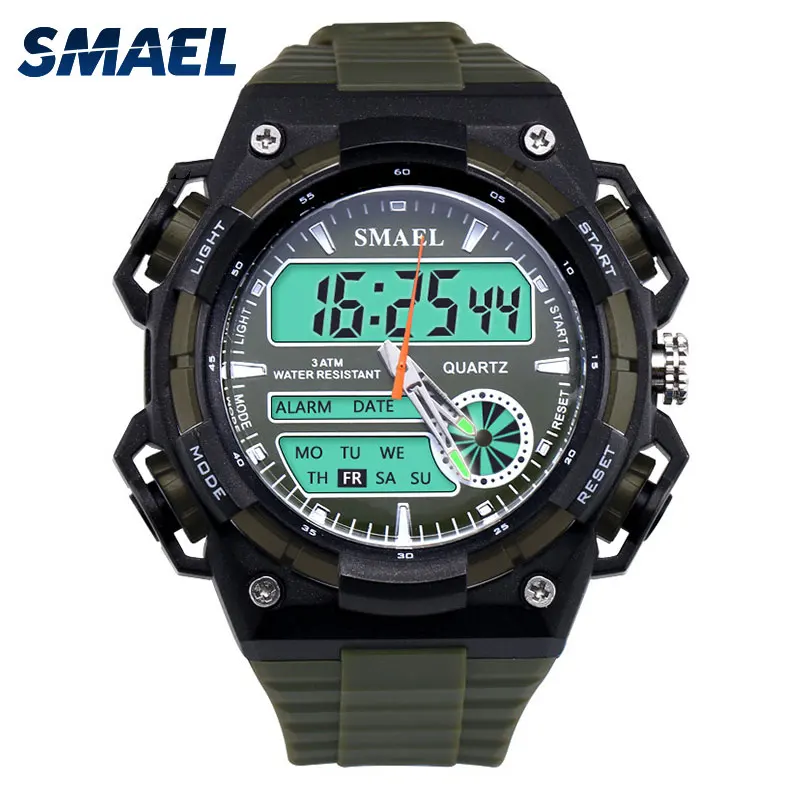 

Men's Watch Sport LED Clock Fashion Casual Watches Military Waterproof Quartz Watch mens watches top brand luxury relogio WS1438