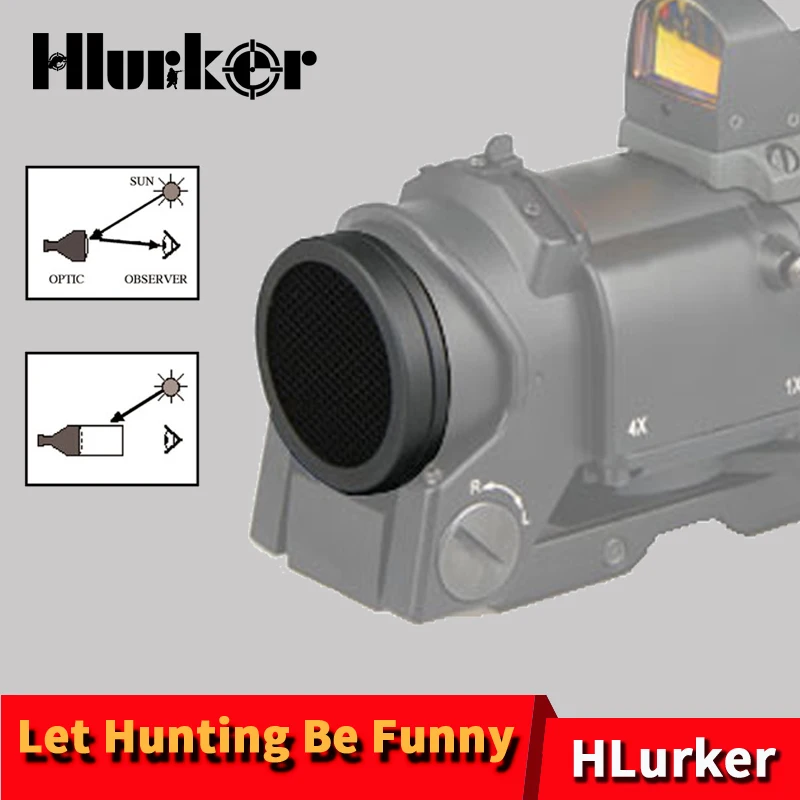 Hlurker охотничий прицел Killflash/антиблик 32 мм для JJ Airsoft DR 1X-4X черный цвет Лупа красная