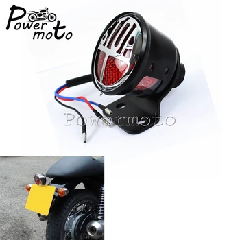 

Motorcycle Miller Stop LED Taillight Rear Brake Lamp Licence Plate Light Mini Bracket For Harley Cafe Racer Cruiser Tail Lights