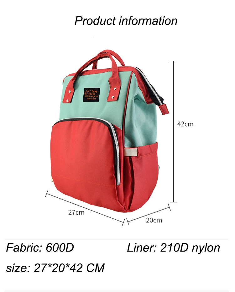 Новая сумка для подгузников, рюкзак, модная сумка для мам, Большая водонепроницаемая сумка для ухода за ребенком, сумка для пеленания