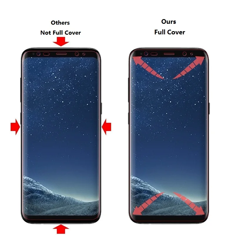 Полное покрытие Защитная пленка для Samsung S8 Plus Защитная пленка для экрана пленка для Samsung Galaxy S8(не стекло) Защита экрана