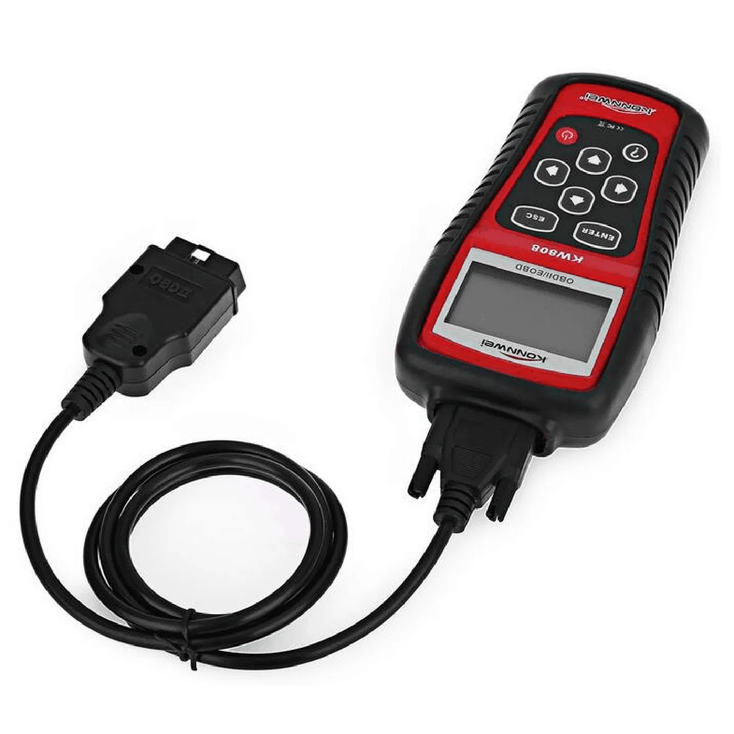 Konnwei Kw808 Obd Автомобильный сканер Obd2 автомобильный диагностический сканер инструмент поддерживает Can J1850 двигатель Fualt код ридер