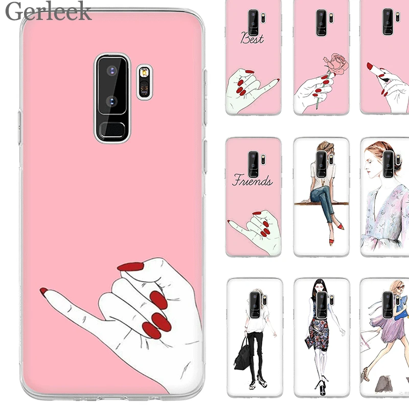 Чехол для телефона Desxz Best Friend Samsung Galaxy Note 8 9 A10 A30 A40 A50 A70 M10 M20 M30 жесткий чехол |