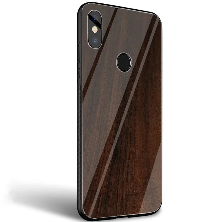 Gerleek деревянный стеклянный чехол для Xiaomi Mi 8 Lite 9 A1 A2 Redmi Note 5 6 7 Pro 6A 4X pocophone