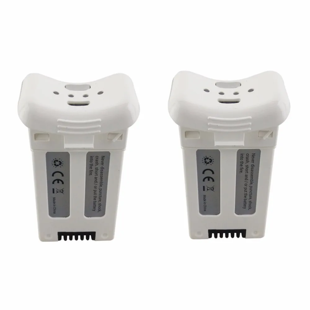 

2PCS 3.7V 1000mAh lithium battery for SJRC S20W T25 four-axis drone accessories battery white