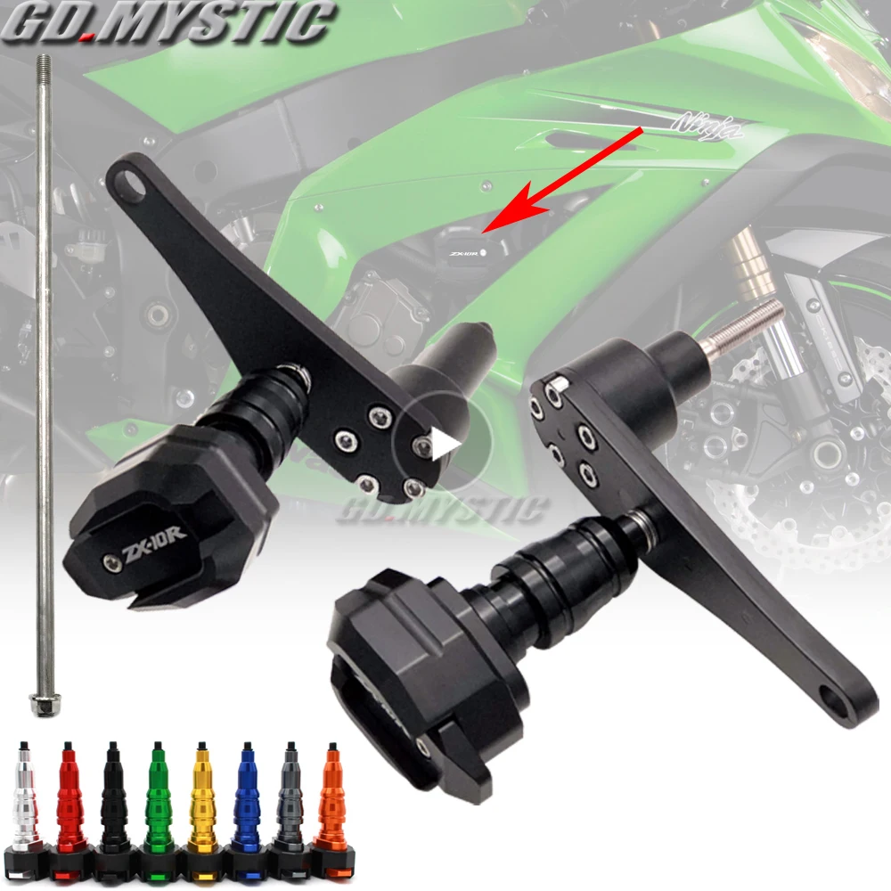 

For Kawasaki Ninja ZX10R ZX-10R 2006 2007 Frame Slider Crash Pad Protector Guard CNC Aluminum Motorbike Parts
