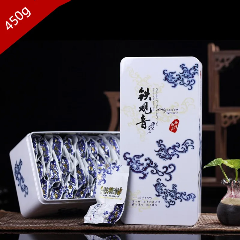 

1725 Superior Gift Box China Food 250g Anxi Tie Guan Yin Green Tea Chinese Oolong Natural Organic Health Fit to Lose Weight Tea