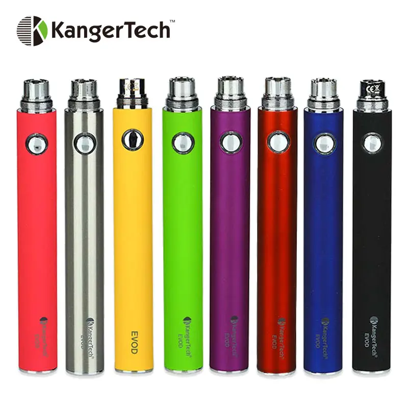 buy 100% Original Kangertech EVOD Manual Battery Built in Battery 1000mAh 15mm Diameter Mod Fit EGo Series Atomizer E cigarette Mod