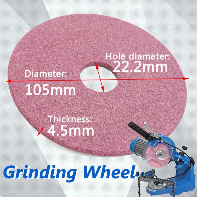 1 x Grinding Wheel Disc 105mmx4.5mm For Chainsaw Sharpener Grinder 3/8" & 404 Chain