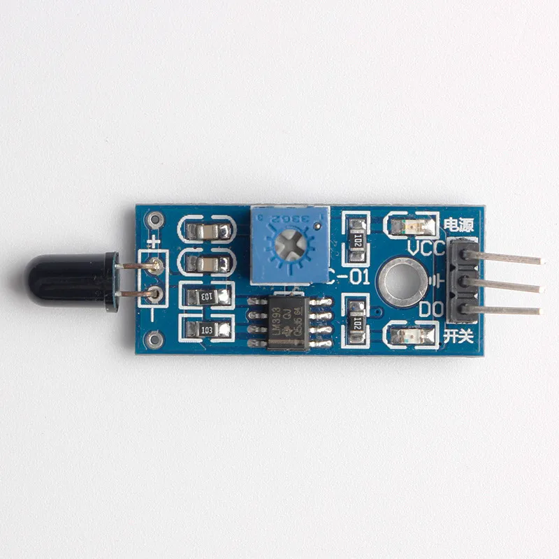 

Flame Sensor Module Ignition Source Fire Detection Module Infrared Fire Source Detection Module Infrared Receiver Module