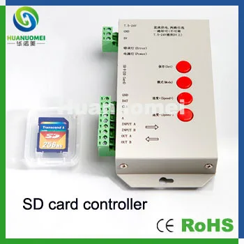 

digital led strip controller led pixel controller with SD card T1000S controller programmable