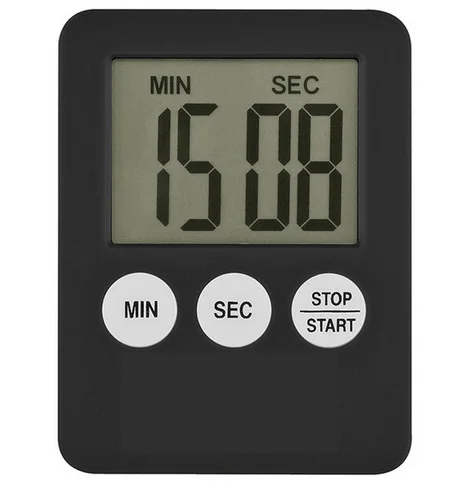 

1pcs 5 Colors Super Thin LCD Digital Screen Kitchen Timer Square Cooking Count Up Countdown Alarm Magnet Clock Temporizador