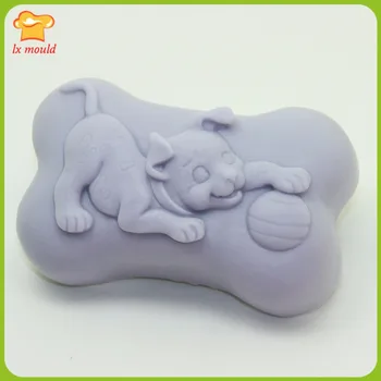 

Silicone soap mold handmade candle mold cute dog mode
