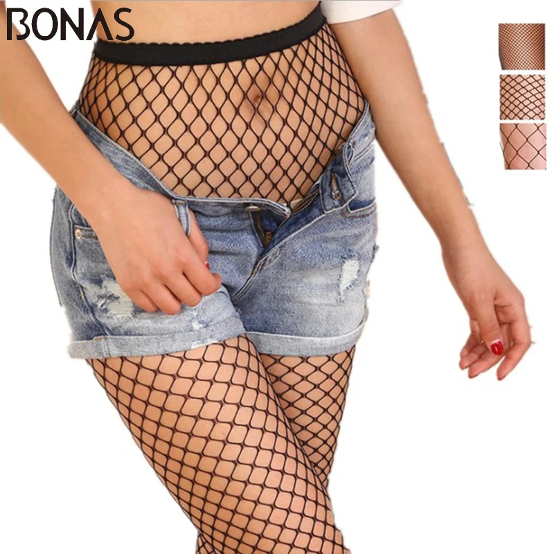 BONAS 3 шт. Микс распродажа черные колготки с открытым шаговым швом + один большой