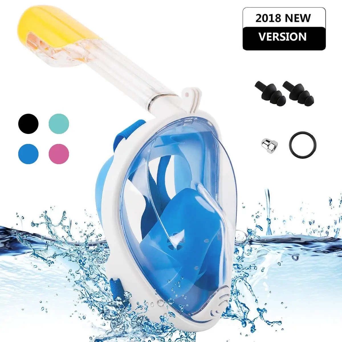 

Scuba Diving Mask Full Face Snorkeling Mask Underwater Anti Fog Snorkeling Diving Mask For Swimming Spearfishing Dive men women