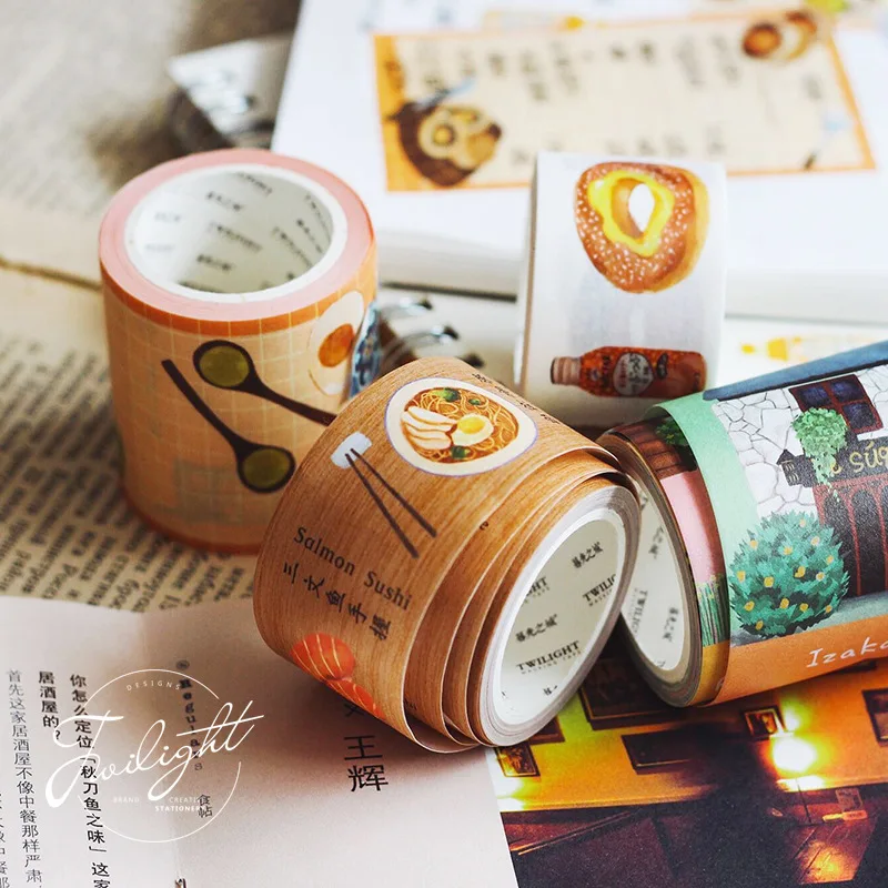 Happy time Cookery notes/Японская еда/Десерт/Городской дом лента для декорации Washi DIY