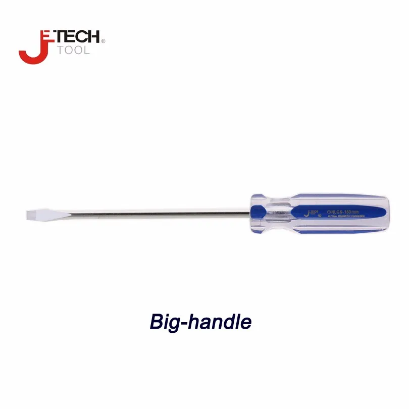 bigger handle slotted clear screwdriver