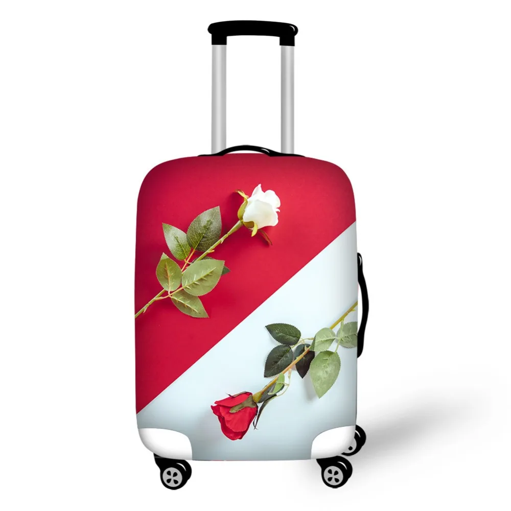 AnyFocus 3D Flower Travel Luggage Protective Cover for 18-30 Inch Trolley Suitcase Elastic Trunk Case Dust Covers with Zipper