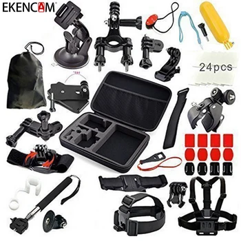 

EKENCAM Sports Camera Accessories 24 in 1 kits Set for Gopro SJCAM EKEN H9R Action Camera accessories