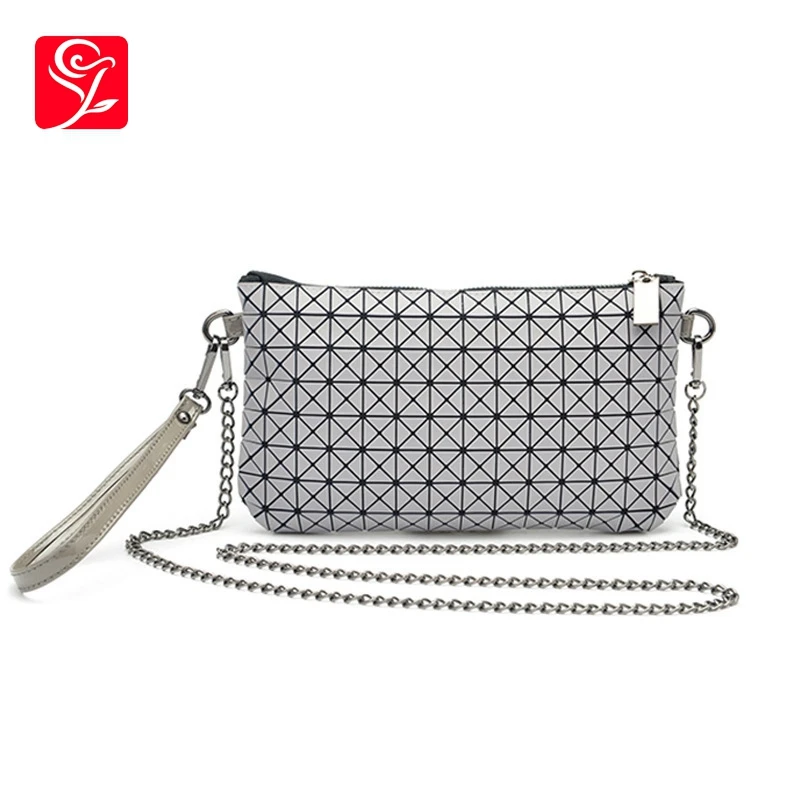 

Luminous Women Evening Bag Shoulder Bags Girls Flap Handbag Plaid Geometric Casual Envelope Clutch Messenger Bags OC359