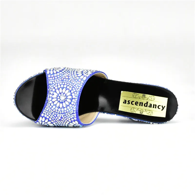 Hochzeit Blau grün Italienische Neueste Farbe Mit Für Nigerian blau Strass Frauen Verziert Schwarzes rot Schuhe gold Afrikanische silber gelb qE4dWd