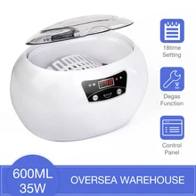 Skymen 600ml Ultra sonic nettoyant bain minuterie pour bijoux pièces lunettes manucure pierres coupe dentaire rasoir brosse ultrasons Sonic