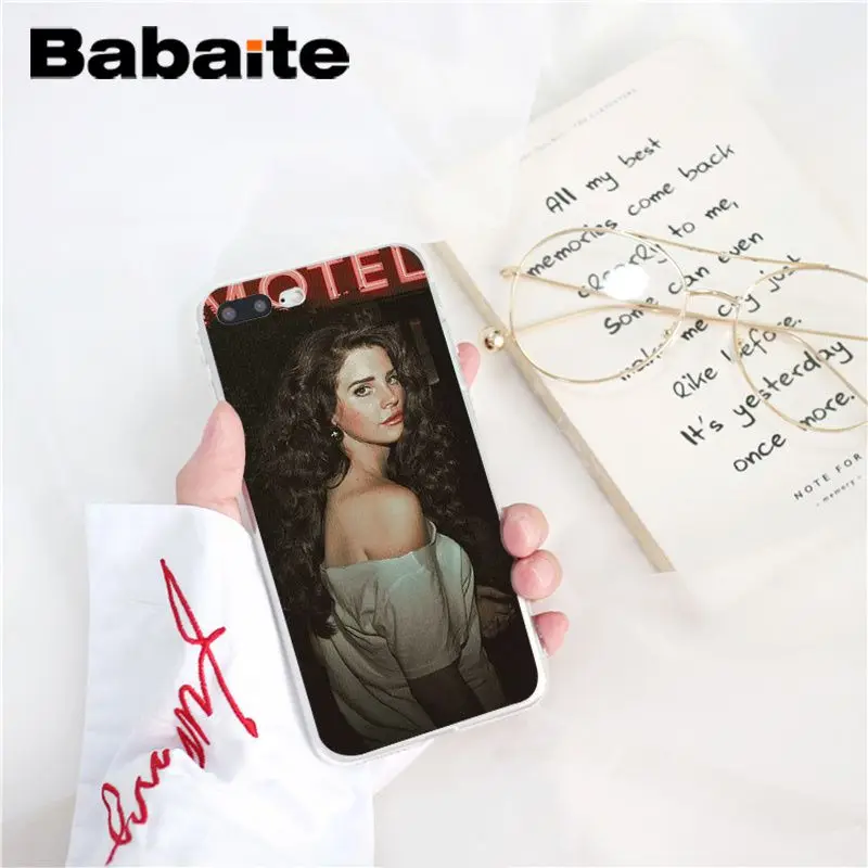 Babaite Lana Del Rey TPU Мягкий силиконовый чехол для телефона iPhone X XS MAX 6 6S 7 7plus 8 8Plus 5 5S XR 10 Чехол