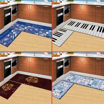 

Creative Carpets Long Anti-slip Door Mat 3D Printed Rectangular Rugs For Kitchen Corridor Bathroom Bedroom Bedside