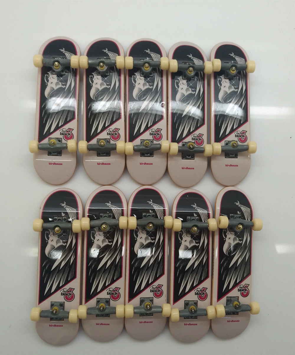 

10pcs Tech Deck 96mm Fingerborad Skateboard BLACK 6 V94K