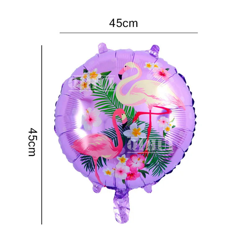 Воздушные шары из фольги в виде фламинго гавайских листьев ананаса|Воздушные и