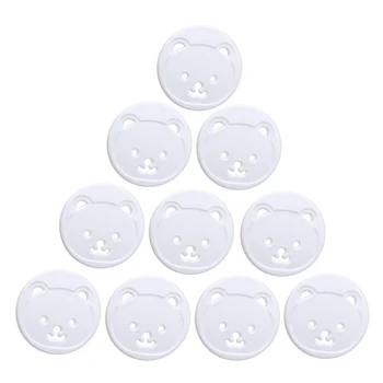 

10Pcs Baby Kids Electric Power Plug Protection Safety Guard Protector Bear Style