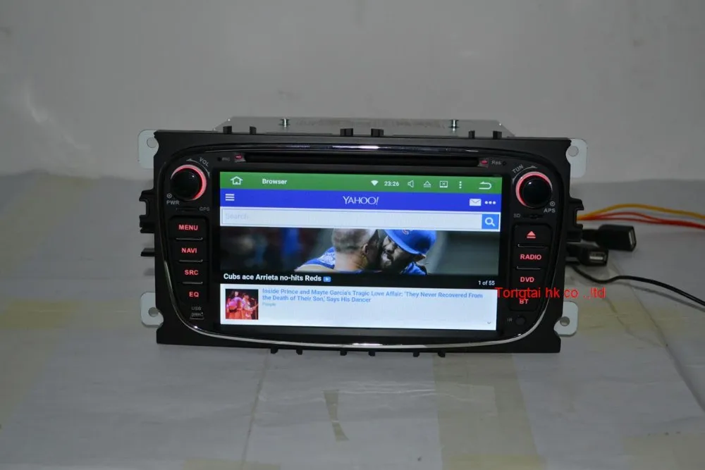 Excellent Android 7.1 for Ford focus 2 s-max 2din car dvd,gps navigation,wifi,radio,bluetooth,Steering wheel,Free 8g map,mic,touch screen 27