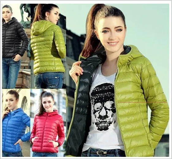 ladies short down jackets