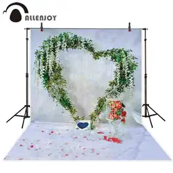 Allenjoy Свадебные Валентина Фон фотографии с изображением сердечка и розы романтический фон photocall photobooth фотостудия реквизит