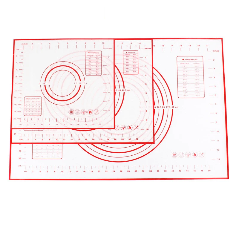 Силиконовый коврик для выпечки с антипригарным покрытием для муки, коврик для теста, коврик для выпечки, кондитерские приспособления для выпечки, кухонные принадлежности