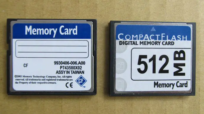 Карта памяти CompactFlash CF 512 МБ+ адаптер pcmcia