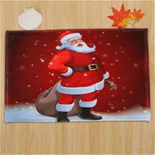 Коралловый бархатный ковер, покрывало для стула, коврик для спальни с Рождеством, коврики для дома, домашние ковры, впитывающий нескользящий ковер 40x60 см