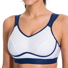 Женский спортивный бюстгальтер, контроль отскока, размера плюс, высокая ударопрочная поддержка, анти-пот, спортивный бюстгальтер для тренировок, бега, 44 B C D DD E F, 5 цветов