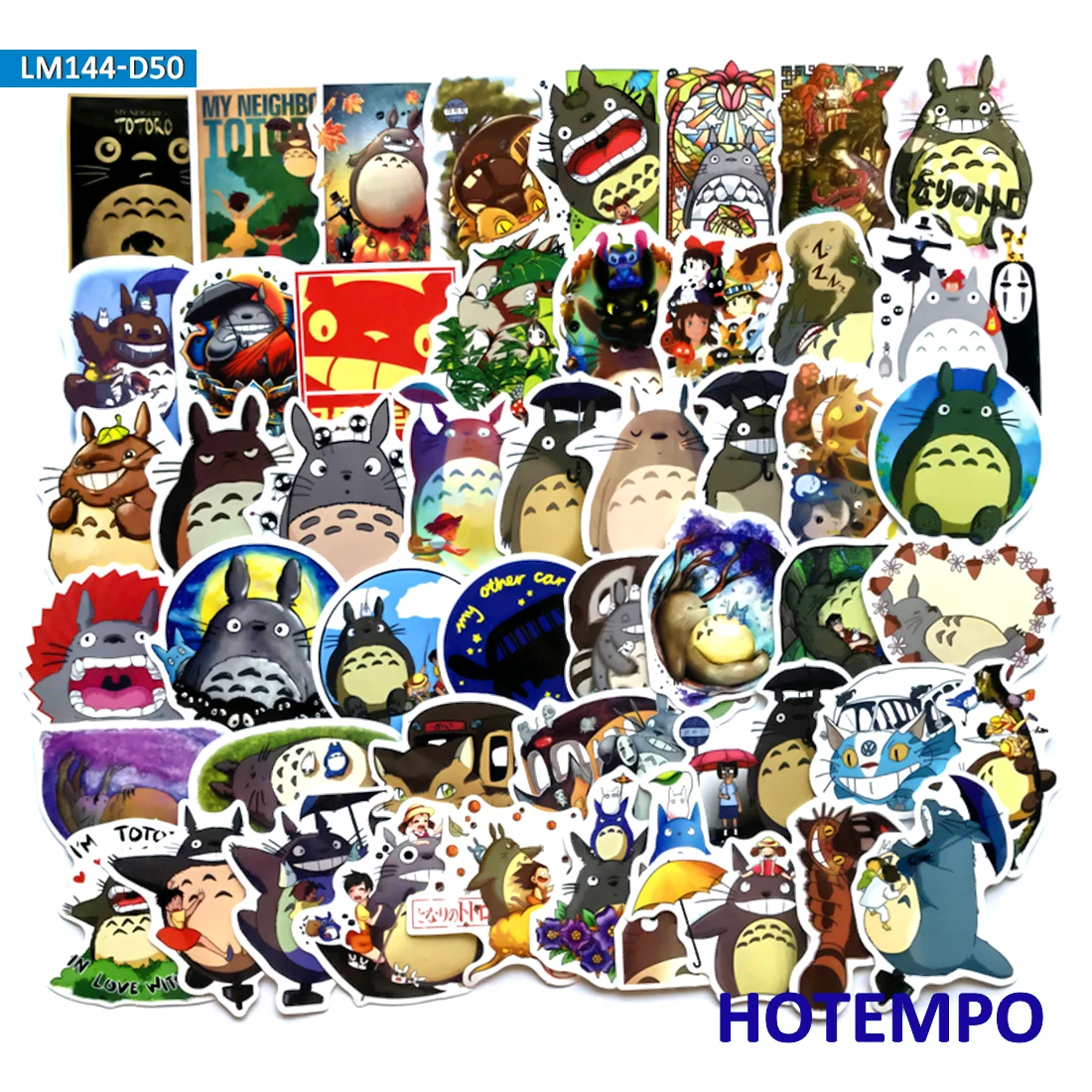 50/60pcs Classics Anime Cute My Neighbor Totoro Stickers for Mobile Phone Laptop Luggage Guitar Case Skateboard Bike Stickers 50/60pcs Classics Anime Cute My Neighbor Totoro Stickers for Mobile Phone Laptop Luggage Guitar Case Skateboard Bike Stickers