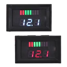 12 В свинцово-кислотный индикатор для аккумулятора емкость батареи Измеритель Напряжения двойной дисплей светодиодный вольтметр тестер