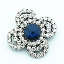 Мода красоты цветок кристалл горный хрусталь 20 мм застёжка, бусинка застежка браслета ювелирные изделия оптом KZ1478